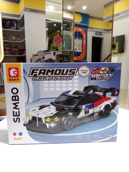 SEMBO-714562-Bộ lắp ráp Xe đua Chiến Mã