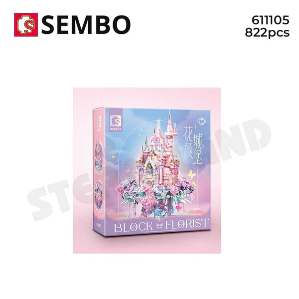 SEMBO-611105 Lắp ráp mô hình lâu đài xứ sở muôn hoa
