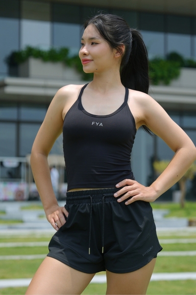 Quần Short Thể Thao 2 Lớp ANYWEAR - Đen