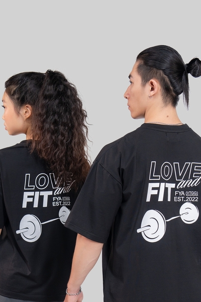 Áo Thun Thể Thao 4 Chiều Love & Fit - Đen