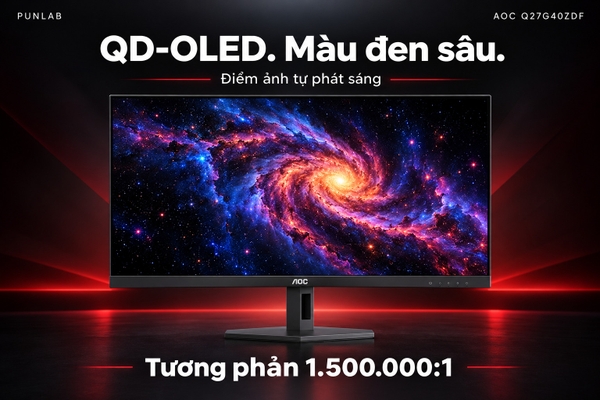 Màn hình AOC Q27G40ZDF 26.5 inch QD-OLED 2K 240Hz 0.03ms
