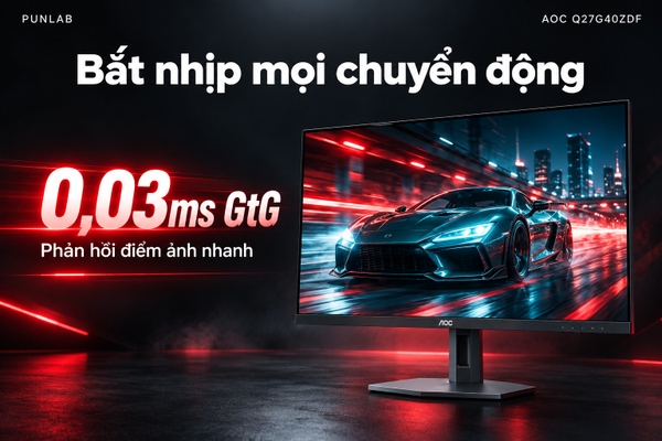 Màn hình AOC Q27G40ZDF 26.5 inch QD-OLED 2K 240Hz 0.03ms