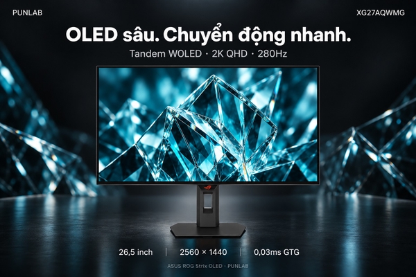 Màn hình ASUS ROG Strix OLED XG27AQDMES / XG27AQWMG 27 inch 2K QHD 240Hz / 280Hz