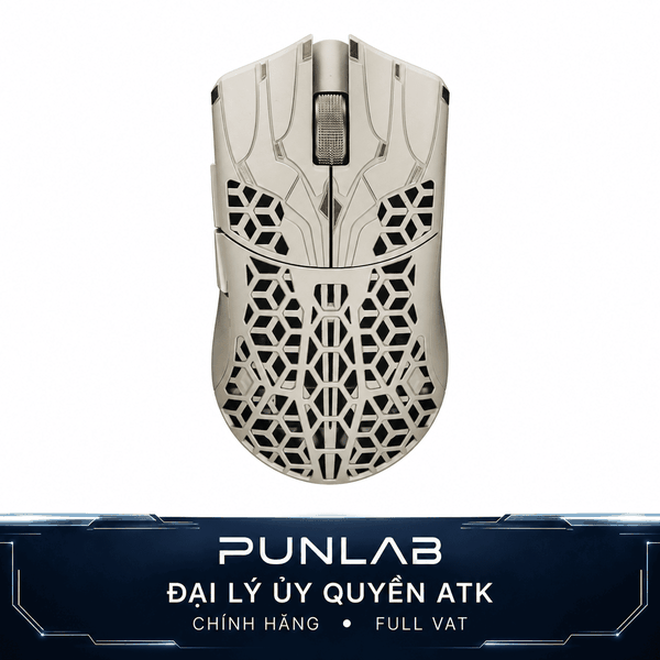 Chuột gaming ATK Phantom Ultimate Wireless 8K, PAW3955 Master, 44g