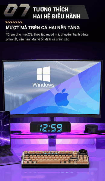 Keychron Z1 Max 3 Mode – Bàn Phím Cơ Nhôm CNC RGB, Màn Hình Thông Minh