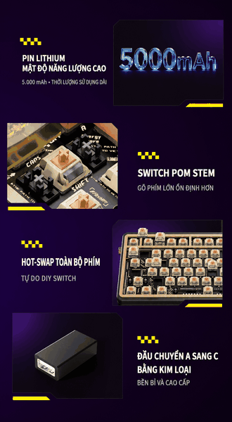 Keychron Z1 Max 3 Mode – Bàn Phím Cơ Nhôm CNC RGB, Màn Hình Thông Minh