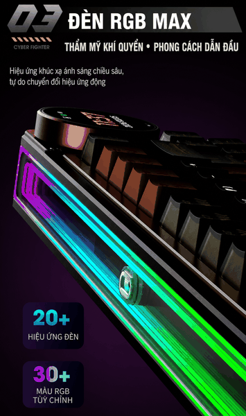 Keychron Z1 Max 3 Mode – Bàn Phím Cơ Nhôm CNC RGB, Màn Hình Thông Minh