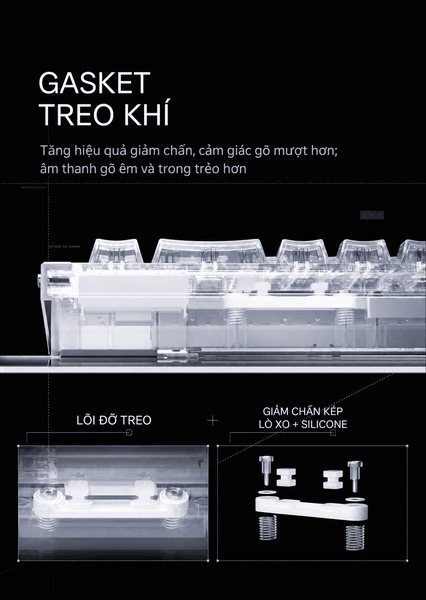 Bàn phím cơ từ tính VELOTA NOTHING 68 | Hall Effect 8KHz, Rapid Trigger 0.001mm