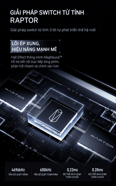 Bàn phím cơ từ tính VELOTA NOTHING 68 | Hall Effect 8KHz, Rapid Trigger 0.001mm