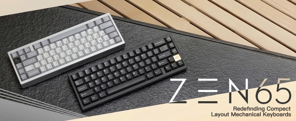 [ SẴN HÀNG] Bàn Phím Cơ WOB Zen65 Limited – PCB 1.6mm, Plate Aluminum, RGB, 3 Mode