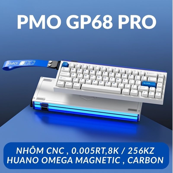 Bàn Phím Cơ Magnetic PMO GP68 | Hall Effect 8K Hz | Chính Hãng