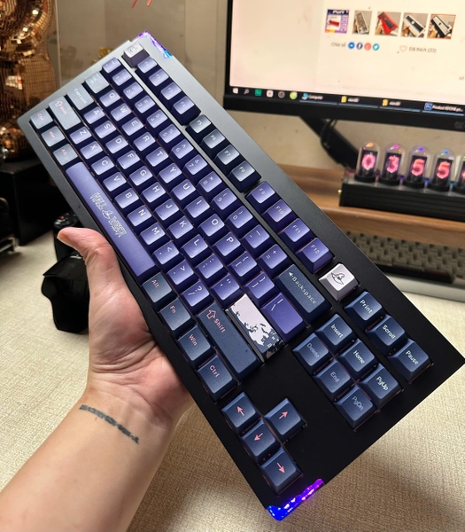Stars 80 Ultra - Nhôm CNC, Kit Bàn Phím Cơ 3 Chế Độ, Mạch 1.6mm, QMK/VIA, WK