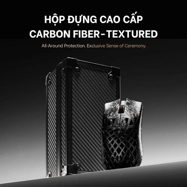 Chuột ATK Ghost Carbon Fiber | PAW3950 Ultra - 8K Hz - Siêu Nhẹ 48g