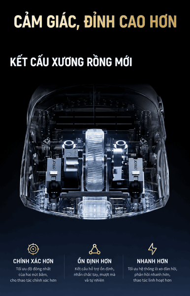 Chuột Gaming Không Dây MCHOSE K7 V2 Ultra+ | PAW3955 TI – Dual 8K – Dock Sạc RGB