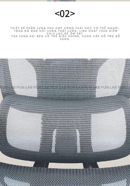 Ghế Công Thái Học SG-Aries 2000 - Khung Nhôm, Piston Class 4