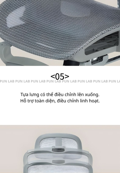 Ghế Công Thái Học SG-Aries 2000 - Khung Nhôm, Piston Class 4