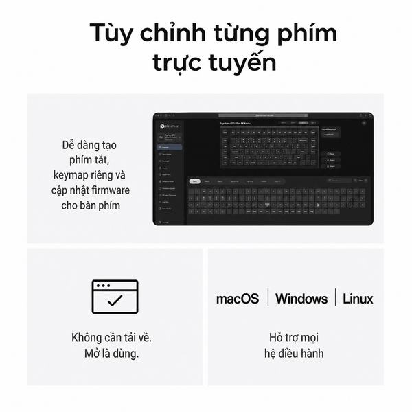 Keychron Q11 Ultra 8K – Bàn phím cơ tách đôi không dây 8K
