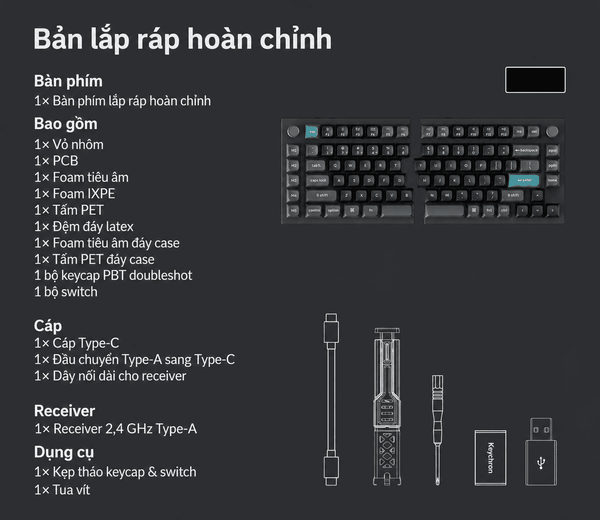 Keychron Q11 Ultra 8K – Bàn phím cơ tách đôi không dây 8K