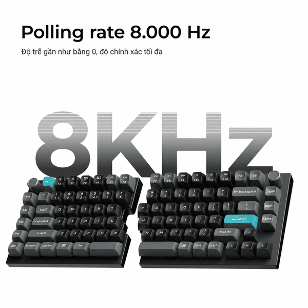 Keychron Q11 Ultra 8K – Bàn phím cơ tách đôi không dây 8K
