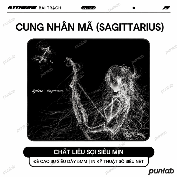 Lót Chuột Gaming Bythere 12 Cung Hoàng Đạo Control FPS – Bề Mặt Mịn, Chính Hãng Artist License