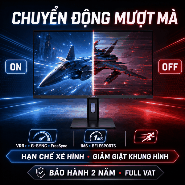 Màn Hình Gaming TUOSHUO AL278QM (2027) 27 Inch 2K 275Hz Fast IPS, 1ms, HDR, G-SYNC/FreeSync – Bảo Hành 2 Năm, Full VAT