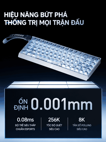 Bàn Phím Gaming HE MCHOSE ACE68 V2 Rapid Trigger 8KHz Hall Effect Magnetic Switch Chính Hãng