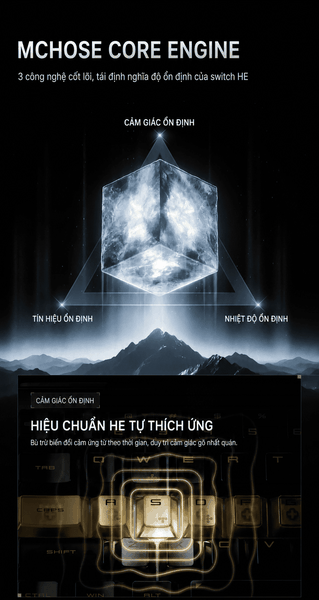 MCHOSE God 60 HE Gaming – Bàn Phím Hall Effect CNC 16K