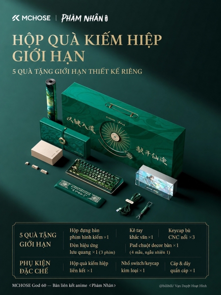 MCHOSE GOD 60 × Phàm Nhân Tu Tiên – Bàn phím từ tính bản giới hạn