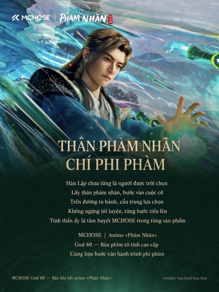 MCHOSE GOD 60 × Phàm Nhân Tu Tiên – Bàn phím từ tính bản giới hạn