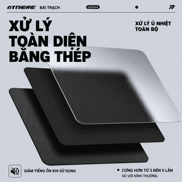 Pad Kính Gaming Bythere TGF1 FPS Esports – Kính Cường Lực Siêu Mượt, Tối Ưu Valorant CS2 Apex