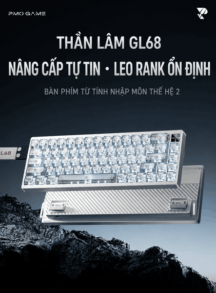 Bàn phím từ tính PMO GAME SHENLIN GL68 | Rapid Trigger 0,001mm | 8K | RGB