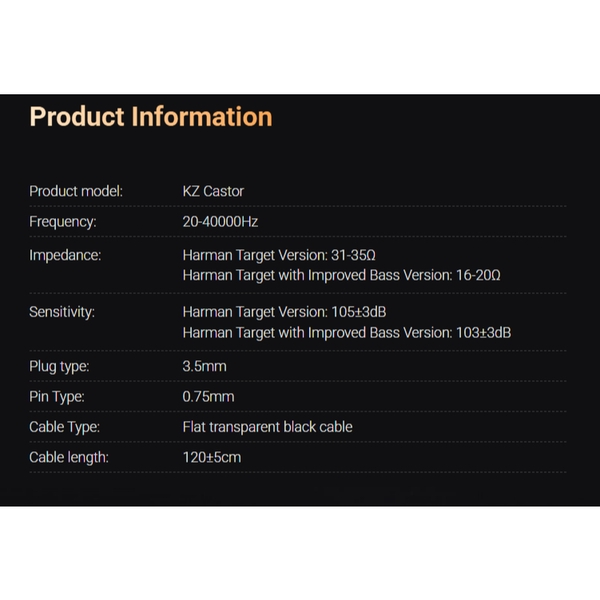 KZ Castor Pro - Tai nghe In-ear 2 Driver 10mm, Tùy chỉnh 16 kiểu âm thanh chuyên sâu