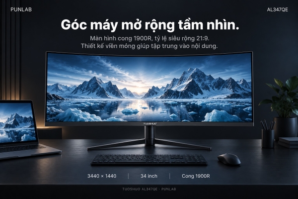 Màn hình TUOSHUO AL347QE 34 inch 3440 × 1440 200Hz Fast IPS cong 1900R