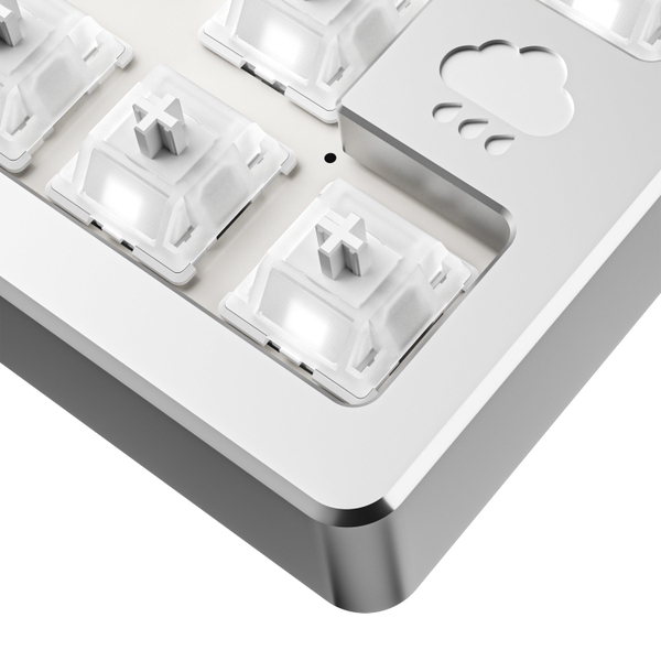 Bàn phím cơ WOBKEY Rainy 75 Pro Mithril Silver – RGB, 3 chế độ