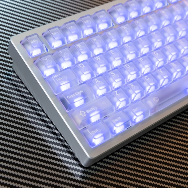 Bàn phím cơ WOBKEY Rainy 75 Pro Mithril Silver – RGB, 3 chế độ