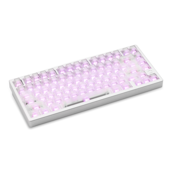Bàn phím cơ WOBKEY Rainy 75 Pro Mithril Silver – RGB, 3 chế độ
