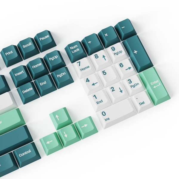 Bộ Keycap Keychron Mint White PBT Double-Shot Cherry Profile