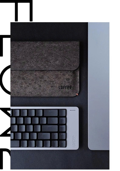 Túi đựng bàn phím Lofree Flow2 phiên bản 100 phím – Chất liệu da PU mềm cao cấp kết hợp vải giả da lộn, chống trầy xước, tiện lợi khi mang theo – Màu nâu trầm (Dark Brown)