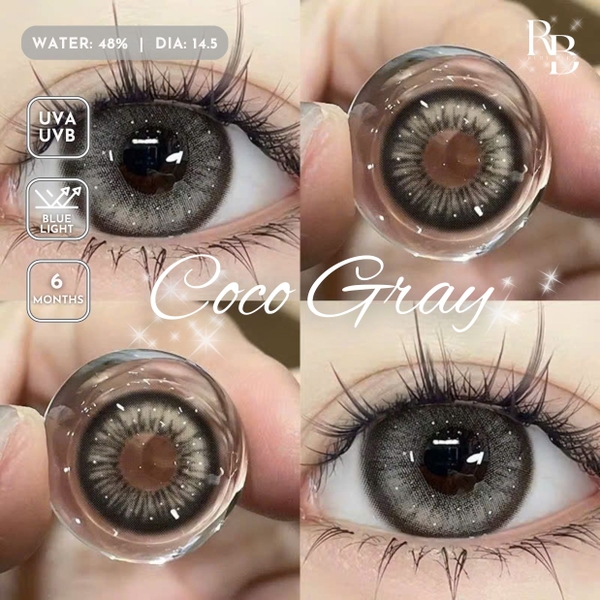 Kính Áp Tròng Màu Xám Coco Gray