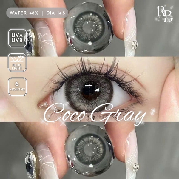 Kính Áp Tròng Màu Xám Coco Gray