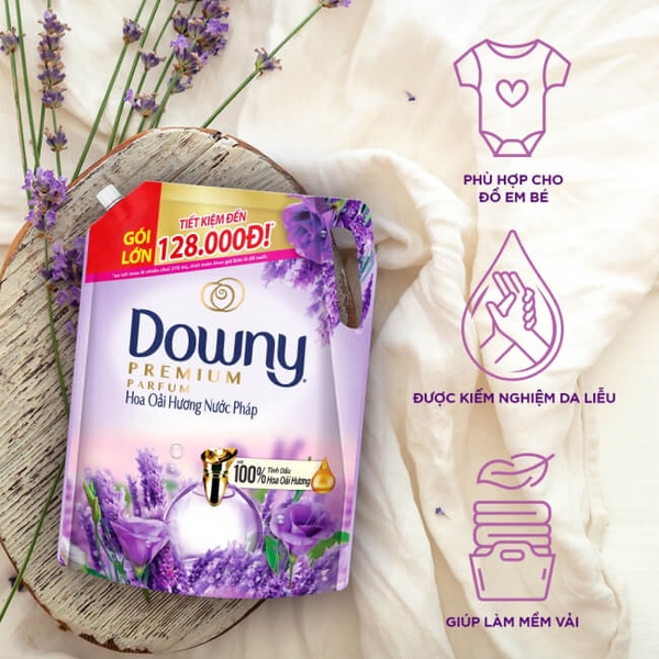 Nước xả vải Downy hương hoa Oải Hương nước Pháp