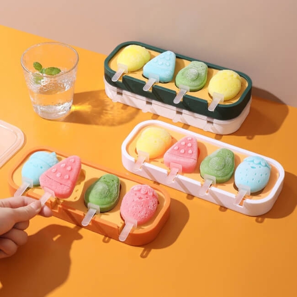 Khay làm kem khuôn làm kem silicone dễ thương