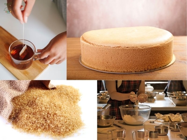 Đường mía thô ưng dụng trong đời sống như làm bánh, pha trà, nấu ăn, ...