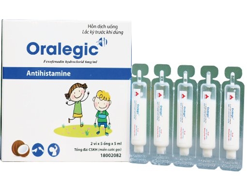 Thuốc Oralegic 5ml điều trị viêm mũi dị ứng và mày đay hiệu quả
