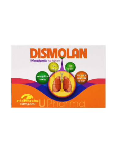 Dismolan 100mg/5ml CPC1HN - Thuốc giúp làm tiêu nhầy