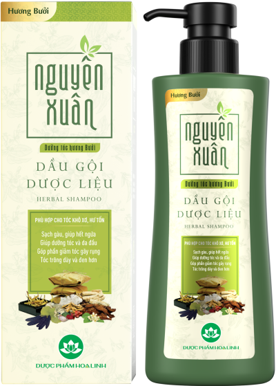 dầu gội dược liệu dưỡng tóc Nguyên Xuân hương bưởi