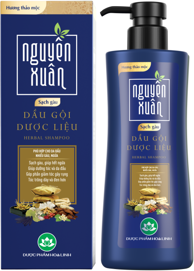 Dầu gội dược liệu Nguyên Xuân sạch gàu