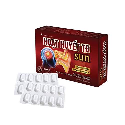 HOẠT HUYẾT TĐ SUN: giảm triệu chứng do rối loạn tiền đình