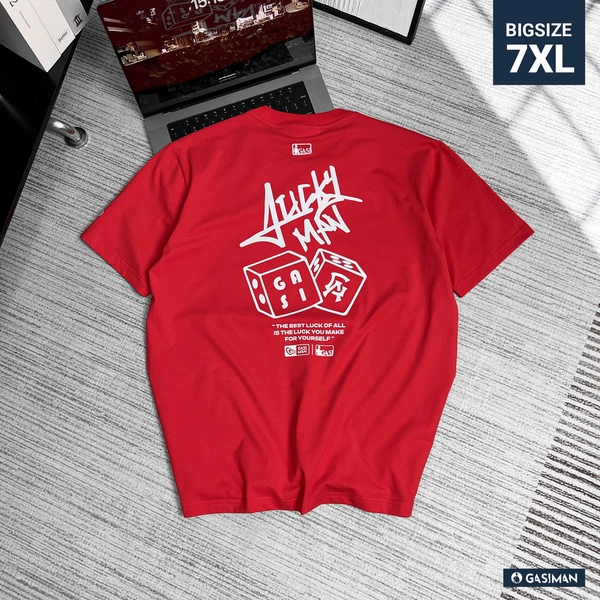 Áo Thun GASI Đỏ In Xúc Sắc