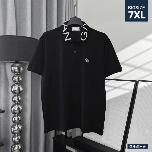 Áo Polo Cổ Chữ GASI Đen
